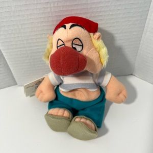 Disney Mr Smee Plush Stuffed Peter Pan Pirate Doll Mini Bean Bag 8in